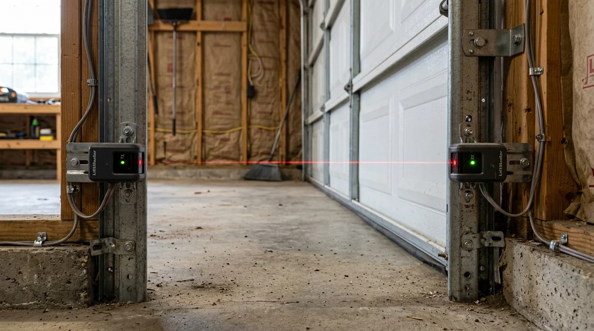 Garage door safety sensors in Neeses SC