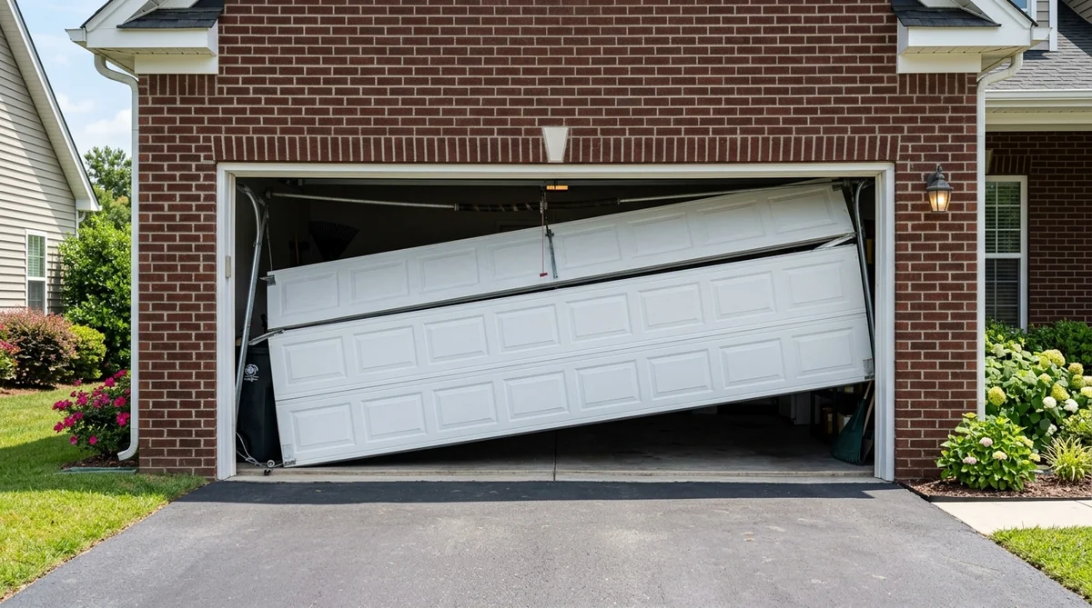 Technician performing same-day garage door repair in North, SC